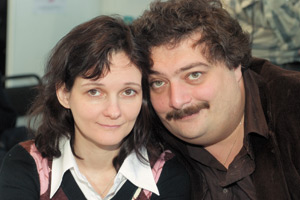 Дмитрий Быков с женой Ириной Лукьяновой